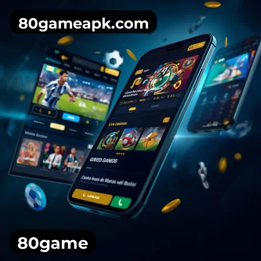 Aplicativo móvel 80game para iOS e Android